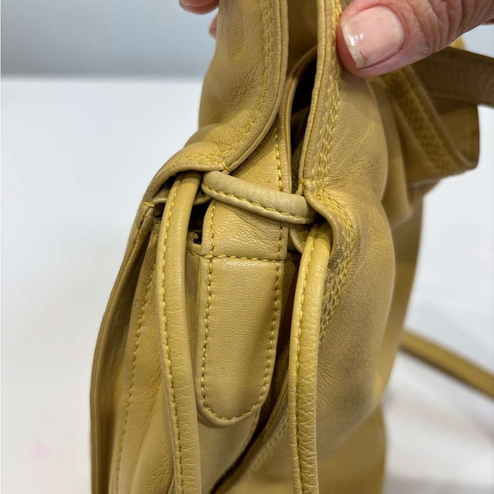 Loewe Yellow Nappa Drawstring Bucket Bag Anagram – Flamenco Style - Picture 8 of 16
